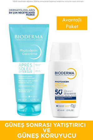 Bioderma Photoderm Xdefense Spf50+ 40 ml + Bioderma Photoderm After Sun Gel-Cream 200 ml