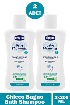Chicco Bagno Bath Shampoo 200 ml 2 Adet