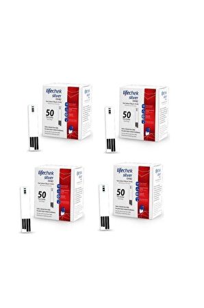 LIFECHECK Silver Gh82 Kan Şekeri Ölçüm Stribi 50li 4 Adet