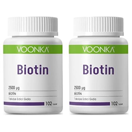 Voonka Biotin 102 Tablet 2 Adet