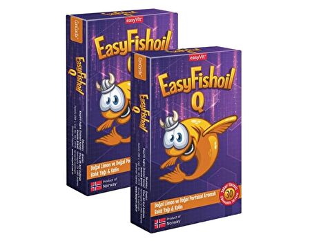 Easyfishoil Q 30 Çiğneme Tableti 2 Adet 