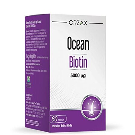 Ocean Selenyum 200 mcg 60 Tablet + Ocean Biotin 5000 mcg 60 Kapsül