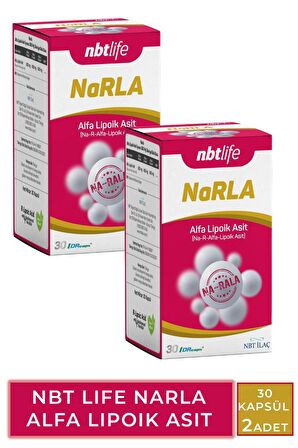 Nbt Life Narla Alfa Lipoik Asit 30 Kapsül 2 Adet