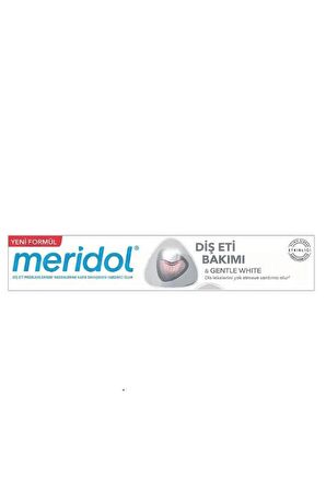 Meridol Diş Eti Bakımı & Gentle White Diş Macunu 75 ml YENİ FORMÜL 2 Adet