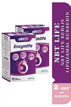 NBT Life Enzymlife 60 Kapsül 2 Adet