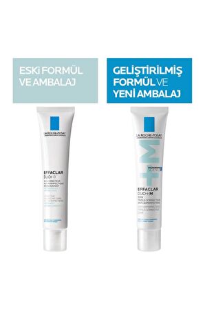 La Roche Posay Effaclar Duo + Cilt Kusuru Görünümü Karşıtı Akneye Eğilim Gösteren Ciltler İçin Bakım Kremi 40 ml 2 Adet