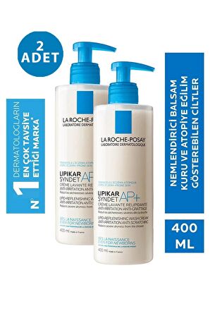 La Roche Posay Lipikar Syndet AP+ Vücut Yıkama Jeli 400 ml 2 Adet