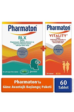 Pharmaton Vitality 30 Tablet + Pharmaton Rlx 30 Tablet