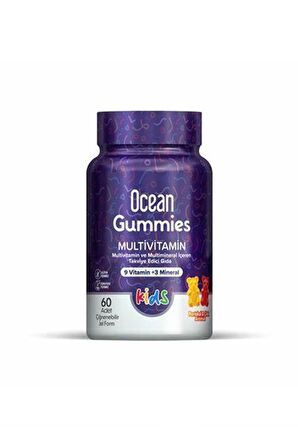 Ocean Gummies Multivitamin 60 Çiğnenebilir Jel Form 2 Adet