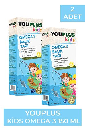 Youplus Kids Omega-3 150 ml 2 Adet