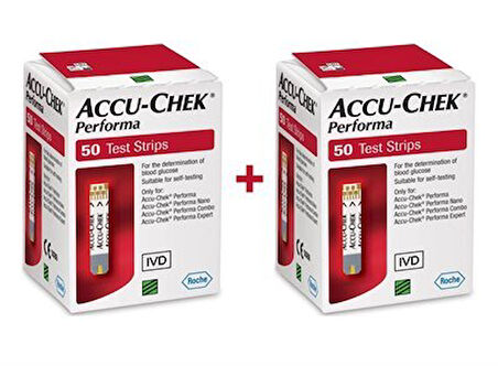 Accu-Chek Performa Şeker Ölçüm Stripi 50'li 2 Adet