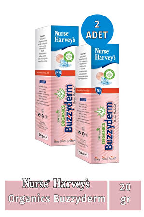 Organics Buzzyderm 20 gr 2 Adet