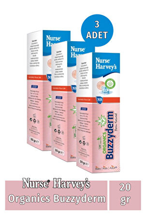 Organics Buzzyderm 20 gr 3 Adet