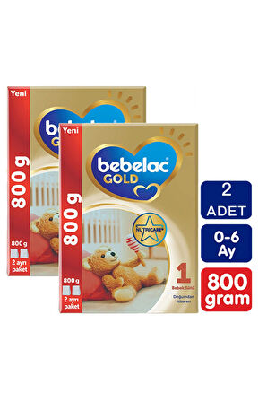 Bebelac Gold 1 Bebek Sütü 0-6 Ay 800 gr 2 Adet