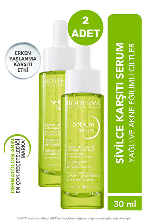 Bioderma Sebium Serum 30 ml 2 Adet