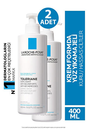 La Roche Posay Toleriane Caring Wash Nemlendirien Temizleyici Jel 400 ml 2 Adet