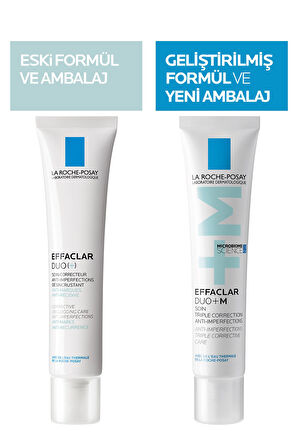 La Roche Posay Effaclar Duo + Cilt Kusuru Görünümü Karşıtı Akneye Eğilim Gösteren Ciltler İçin Bakım Kremi 40 ml 2 Adet