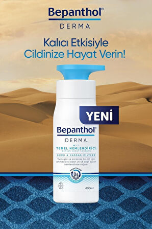 Bepanthol Derma Temel Nemlendirici Günlük Vücut Losyonu 400 ml  Kuru  Hassas Ciltler 2 Adet