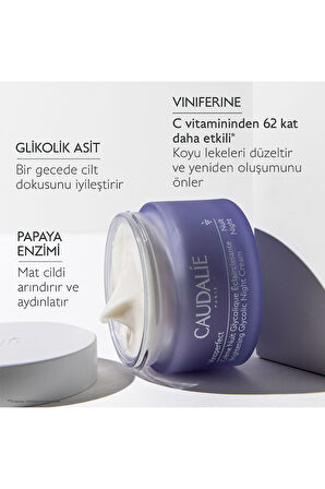 Caudalie Vinoperfect Dark Spot Correcting Glycolic Night Cream - Leke Karşıtı Gece Kremi 50 ml 2 Adet