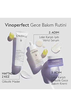 Caudalie Vinoperfect Dark Spot Correcting Glycolic Night Cream - Leke Karşıtı Gece Kremi 50 ml 2 Adet