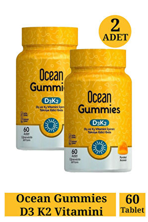 Ocean Gummies D3 K2 Vitamini 60 Adet 2 Adet