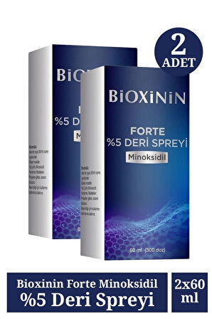 Bioxinin Forte Minoksidil %5 Deri Spreyi 60 Ml 2 Adet
