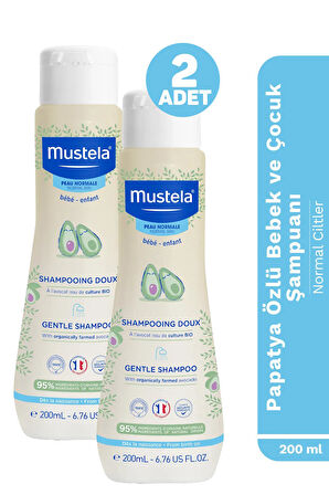 Mustela Gentle Shampoo Papatya Özlü Şampuan 200 ml 2 Adet