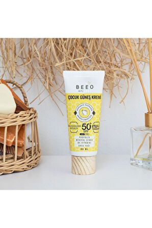 Bee'o Apicare Propolisli Çocuk Güneş Kremi SPF50 80 ml 2 Adet