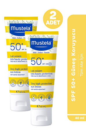 Mustela Güneş Losyonu SPF50 40 ml 2 Adet