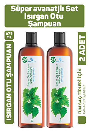 Hunca Care Isırgan Otlu Şampuan Tüm Saçlar İçin 700 gr 2 Adet