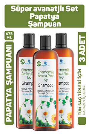 Hunca Care Papatya Şampuan 675 ml 3 Adet