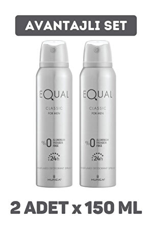 Equal Klasik Deodorant Erkek 150 ml 2 Adet