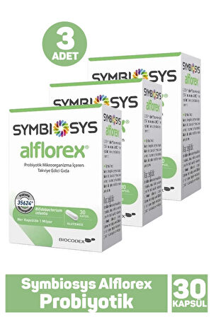 Symbiosys Alflorex Probiyotik 30 Kapsül 3 Adet