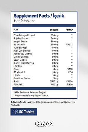 Ocean Capillus Men 60 Tablet 2 Adet