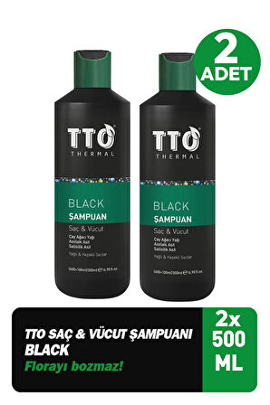 Tto Black Saç ve Vücut Şampuanı 400+100 ml 2 Adet