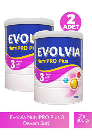 Evolvia Nutripro Plus 3 Devam Sütü 800 gr 2 Adet