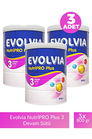 Evolvia Nutripro Plus 3 Devam Sütü 800 gr 3 Adet
