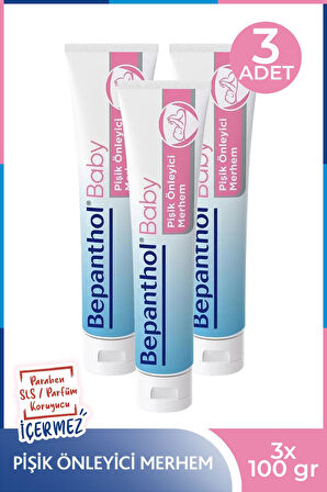Bepanthol Baby Pişik Önleyici Merhem 100 gr 3 Adet