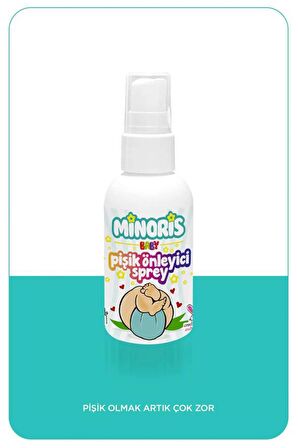 Minoris Baby Pişik Önleyici Sprey Organik Vegan Parfümsüz 100 ml X 2 ADET