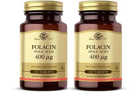 Solgar Folic Acid 400 mcg 100 Tablet 2 Adet