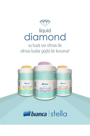 Stella Lıquıd Dıamond (SIVI ELMAS) Su Bazlı Kokusuz Ekstra Dayanıklı Şeffaf Sıvı Cam 600 ml