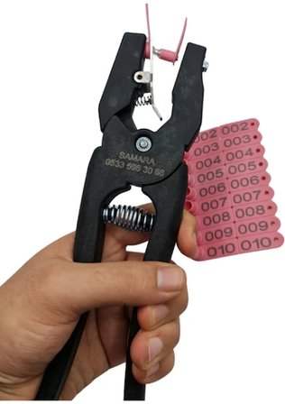 25 Adet PEMBE Renk Kuzu Küpesi (Parmak Küpe)+ Pens Ucu Hediyeli