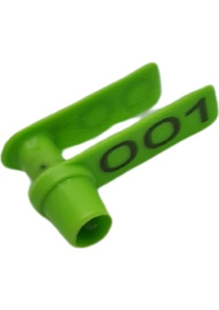 25 Adet YEŞİL Renk Kuzu Küpesi (Parmak Küpe)+ Pens Ucu Hediyeli