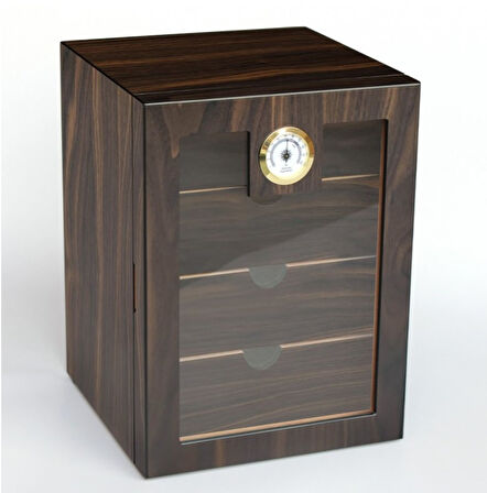Parmida Humidor / Dört Katlı Puro Saklama Kutusu - Kahverengi 0157