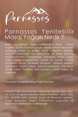 Parnassos Doğal Vanilya Özlü Ve White Natural Haz Ve Afrodizyak Etkili Aromaterapi Masaj Yağı Seti