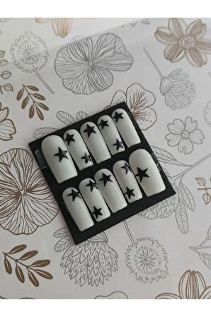 12'li Hazır Takma Tırnak (Yanında Bant Yapıştırıcı ile Birlikte)