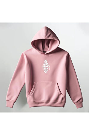Live it Up Desenli Kapüşonlu Sweatshirt Hoodie Kalın Kumaş 3 İplik Şardonlu