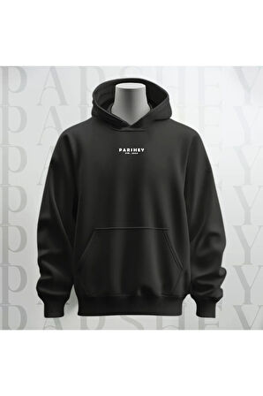 NYC Brooklyn Baskılı Kapüşonlu Sweatshirt Hoodie Yünlü Kalın Kumaş 3 İplik Şardonlu