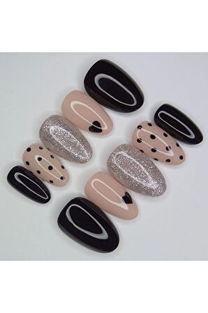 12'li Hazır Takma Tırnak (Yanında Bant Yapıştırıcı ile Birlikte)