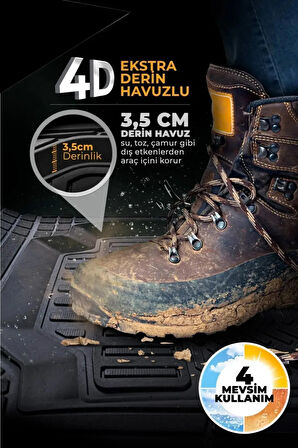 Volvo C30 uyumlu Premium  Oto Paspas 4d Havuzlu - Lüks Özel Kutusunda premium-paspas